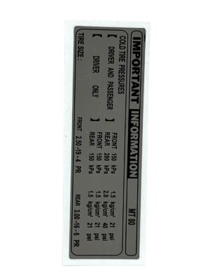 Sticker kettingkast, informatie - ENG - Grijs - Afbeelding 2