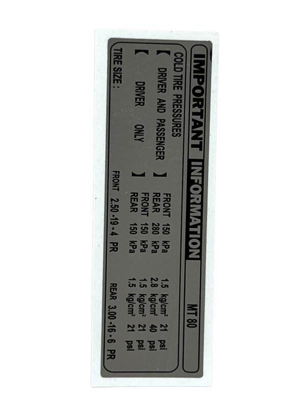 Sticker kettingkast, informatie - ENG - Grijs - Afbeelding 2