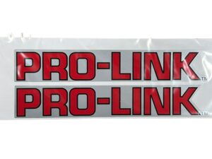 Stickerset "Pro-Link" - Rood/zilver