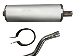 Einddemper – Silex – Ovaal, 22mm (incl. klem/verbindingsstuk)