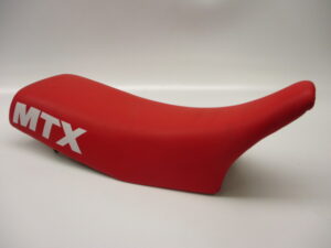 Buddy/Zadel - Rood + wit "MTX" (opnieuw bekleed)