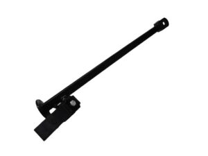 Zijstandaard - Vierkant - 36cm - Zwart (incl. rubber)