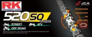 Ketting, 520 - RK - 108 links - O-Ring, versterkt