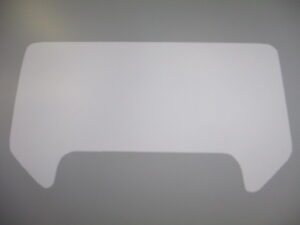 Sticker koplampspoiler - Wit - model '88-'89, Rood