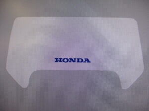 Sticker koplampspoiler - Wit - model '90-'92, Blauw