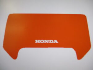 Sticker koplampspoiler - Rood - model 90-'92, Wit