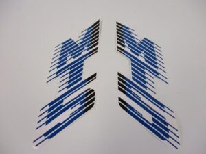 Stickerset tank - "MT5" Blauw/zwart/wit - model '88-'89, Blauw/Wit