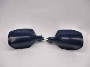 Handkappen (set) - Donkerblauw met witte rand
