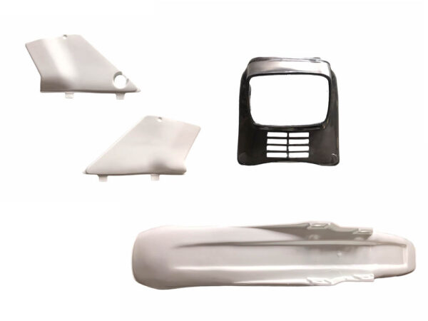 Kappenset, 4-delig (incl. koplampspoiler) - B-kwaliteit - Kleur: Ceramic White (NH24)