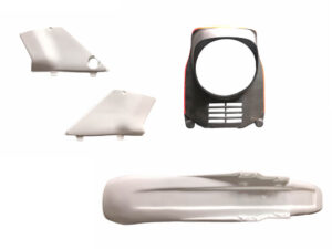 Restauratieset - Kappenset, 3-delig - B-kwaliteit - Kleur: Ceramic White (NH24) (zadel zwart)