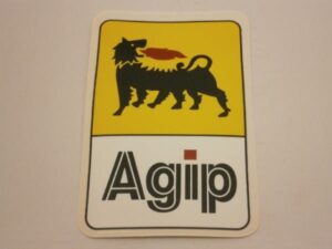 Stickerset merken - Agip - 10x7cm