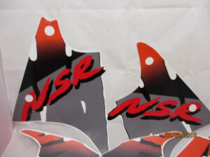 Stickerset compleet - Zwart/oranje "Tiger" - Afbeelding 2