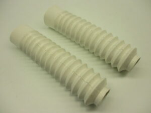 Voorvorkrubber/-hoes, set - Kort, 260mm - Wit