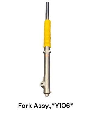 Voorvorkpoot compleet incl. rubber Geel