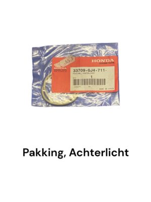Achterlicht, pakking