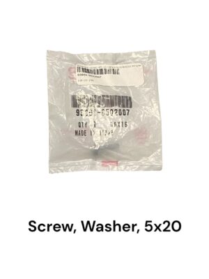 Schroef, sluitring - 5x20mm