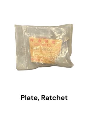 Plaat, ratel/vergrendeling