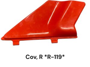 Zijkap rechts - Kleur: Flash Red (R119)