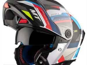 HELM ATOM 2 SV BAST MAT BLAUW/ROOD (Maat XXL)