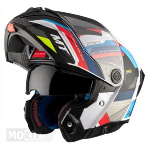 HELM ATOM 2 SV BAST MAT BLAUW/ROOD (Maat XL)