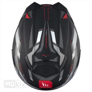 HELM ATOM 2 SV BAST MAT ZWART/ROOD (Maat M) - Afbeelding 5