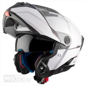 HELM ATOM 2 SV SOLID GLOSS WIT (Maat XXL)