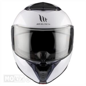 HELM ATOM 2 SV SOLID GLOSS WIT (Maat XXL) - Afbeelding 4