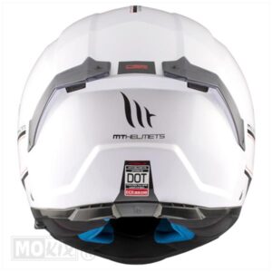 HELM ATOM 2 SV SOLID GLOSS WIT (Maat XXL) - Afbeelding 6