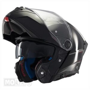 HELM ATOM 2 SV SOLID GLOSS ZWART (Maat S) - Afbeelding 7