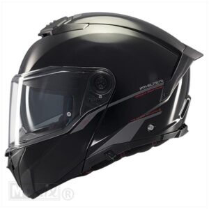 HELM ATOM 2 SV SOLID GLOSS ZWART (Maat S) - Afbeelding 6