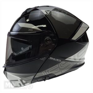 HELM GENESIS SV SYSTEEM ATEMPO ZWART/GRIJS (Maat XL) - Afbeelding 3