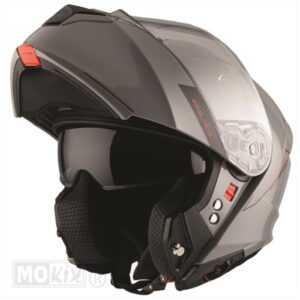 HELM GENESIS SV SYSTEEM GLANS GRIJS (Maat XXL)