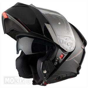 HELM GENESIS SV SYSTEEM SOLID GLOSS ZWART (Maat S)