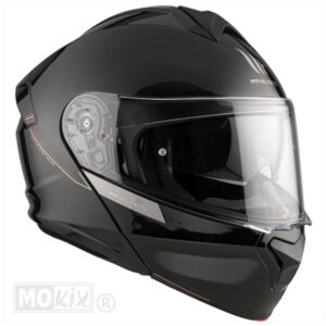 HELM GENESIS SV SYSTEEM SOLID GLOSS ZWART (Maat S) - Afbeelding 4