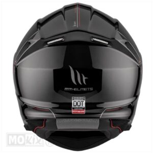 HELM GENESIS SV SYSTEEM SOLID GLOSS ZWART (Maat S) - Afbeelding 5