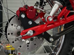 Wielenset compleet Chromen wielen incl. remschijf achter Honda MT5/MT8 op originele naaf - Afbeelding 12