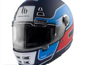 Helm Jarama SV_Baux Mat Blauw/Rood/Zilver (Maat XXL)