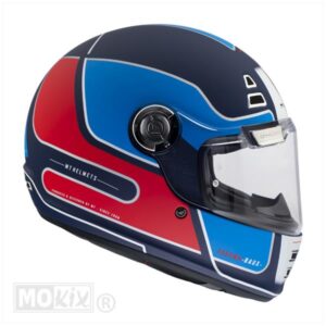 Helm Jarama SV_Baux Mat Blauw/Rood/Zilver (Maat M) - Afbeelding 4