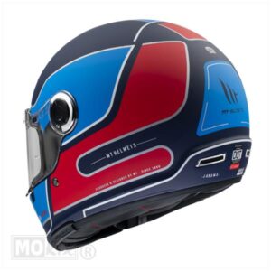Helm Jarama SV_Baux Mat Blauw/Rood/Zilver (Maat M) - Afbeelding 5