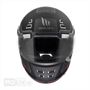 Helm Jarama SV_Baux Mat Zwart/Rood (Maat L) - Afbeelding 4