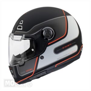 Helm Jarama SV_Baux Mat Zwart/Rood (Maat L) - Afbeelding 3
