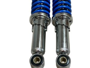 Schokbreker set Blauw/Chrome HMS Standaard Lengte Honda MT50 Nieuw model vanaf 1989 (Volledig Ori. Look!) - Afbeelding 10