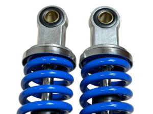 Schokbreker set Blauw/Chrome HMS Standaard Lengte Honda MT50 Nieuw model vanaf 1989 (Volledig Ori. Look!) - Afbeelding 11