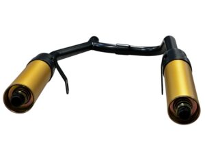 Dubbele einddemper / Double Silcencer Gold / black Honda MT5 AD01 - MT8 HD02