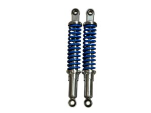 Schokbreker set Blauw/Chrome HMS Standaard Lengte Honda MT50 Nieuw model vanaf 1989 (Volledig Ori. Look!) - Afbeelding 12