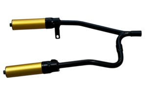 Dubbele einddemper / Double Silcencer Gold / black Honda MT5 AD01 - MT8 HD02 - Afbeelding 3