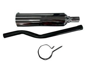 Nademper Rond Honda incl. verbindingspijp  MTX 50 / MTX80 Chroom