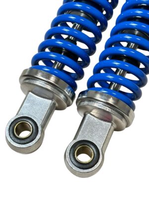 Schokbreker set Blauw/Chrome HMS Standaard Lengte Honda MT50 Nieuw model vanaf 1989 (Volledig Ori. Look!) - Afbeelding 7