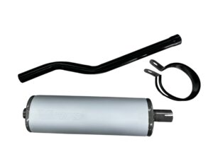 Uitlaatdemper 22mm Ovaal incl. klem en verbindingsstuk / Exhaust muffler 22mm oval Honda MTX - Afbeelding 5