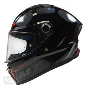 HELM STINGER 2_SOLID GLOSS ZWART (Maat L) - Afbeelding 3